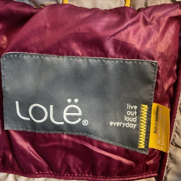 Lolë Women's Hooded Down Puffer Coat - XS (2-4) - Red Burgundy Full Zip Fitted - Picture 7 of 16